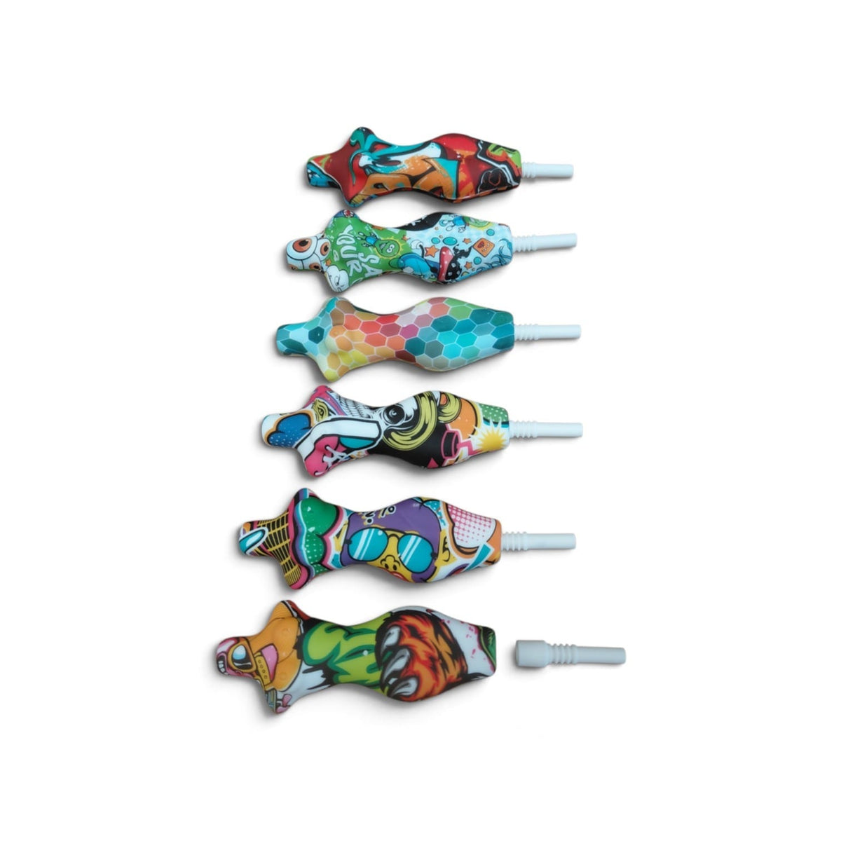 5" Silicon Art Color Lady Straw Kit