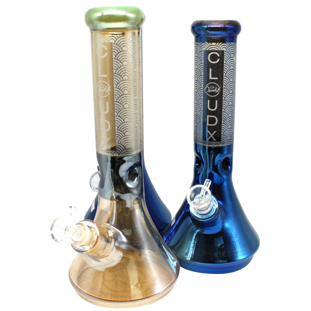 12'' 9MM COLORFUL BEAKER WATER PIPE G-G BY CALI CLOUDX