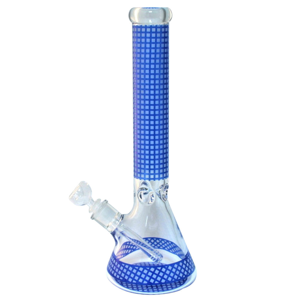 16'' Beaker Blue Art Color Heavy Water Pipe G-G