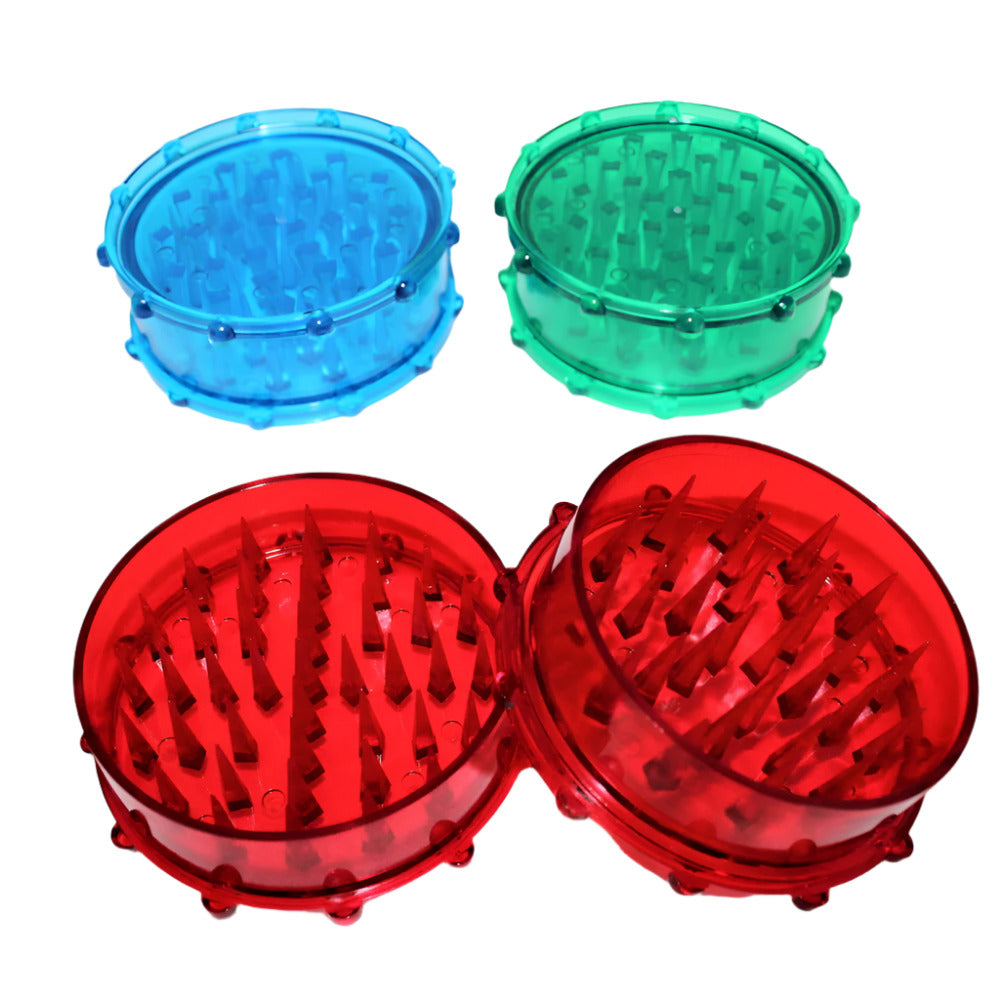 2 Part Acrylic Grinder X-Large Size with durable acrylic body, sharp molded teeth, and lightweight design for smooth grinding performance.