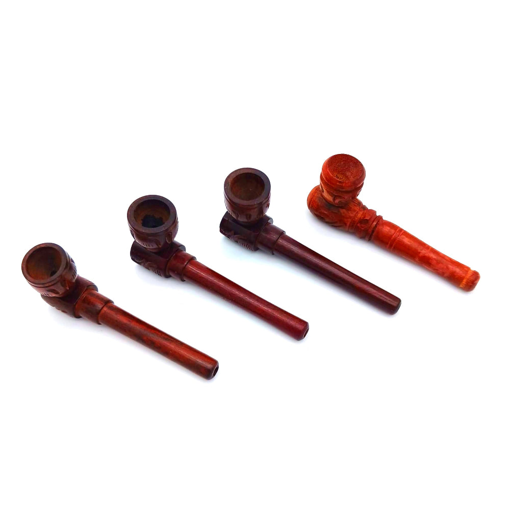 2 part wooden pipe made from natural wood with a detachable design, offering smooth airflow, easy cleaning, and a classic smoking experience.