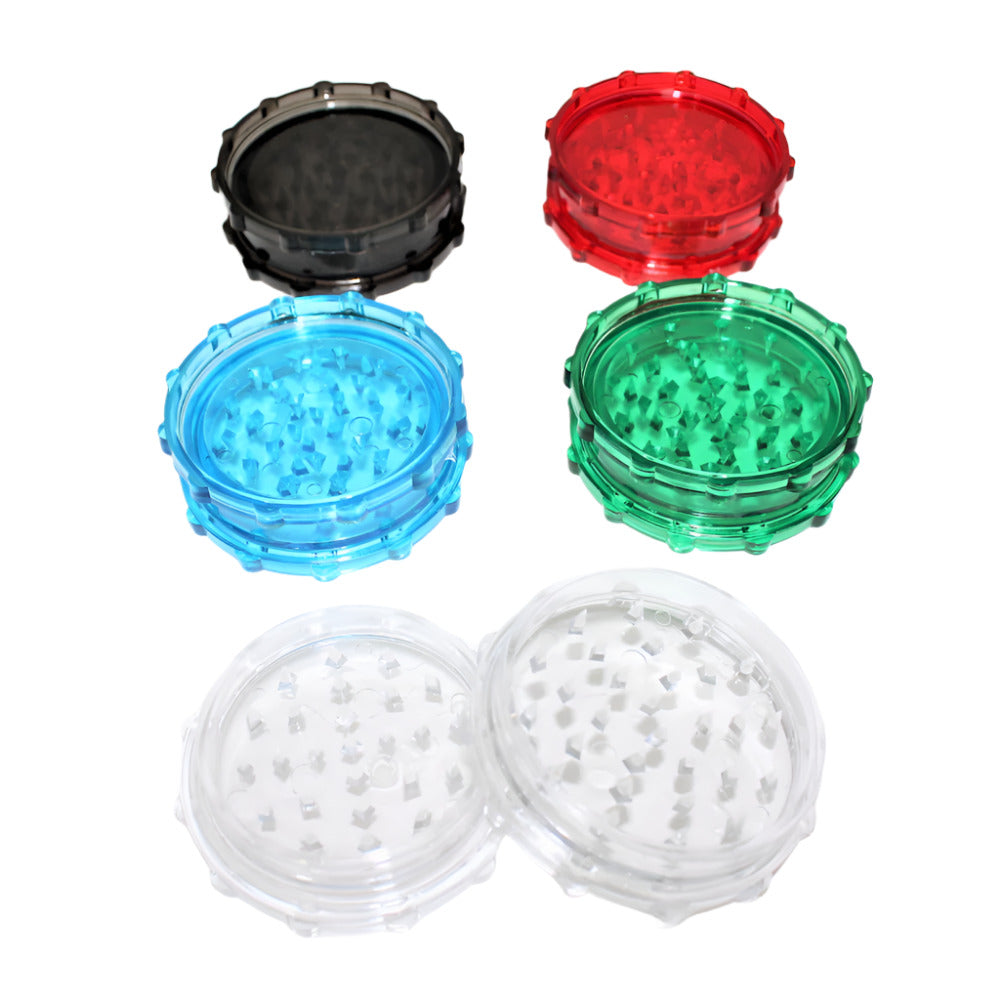 73mm two-piece acrylic herb grinder