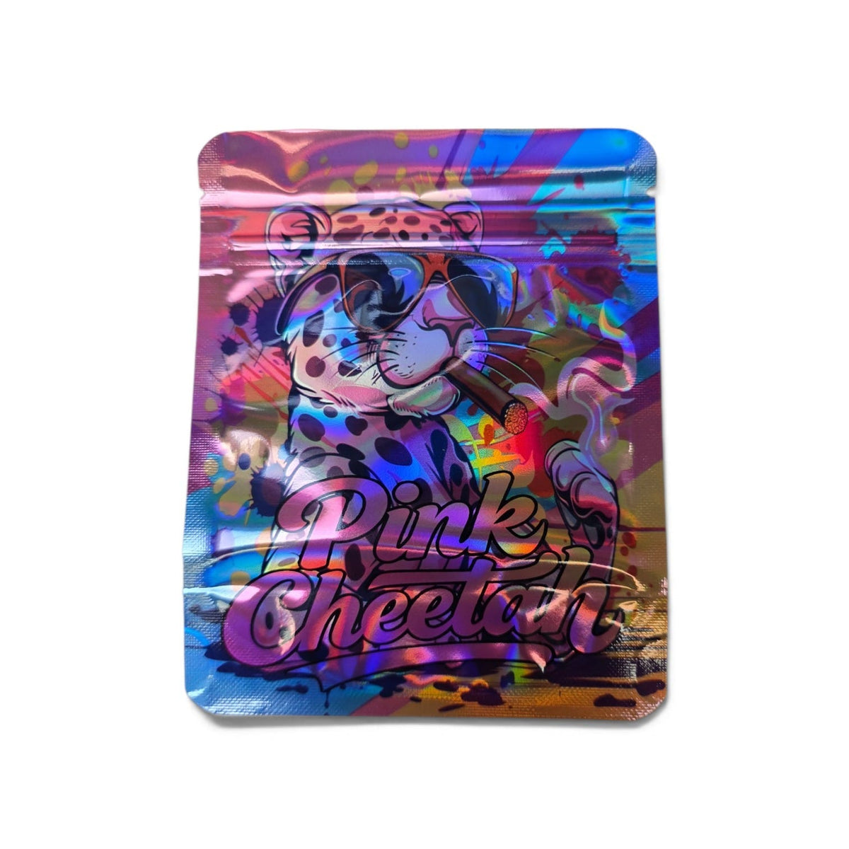Close-up view of heavy-duty resealable ziplock closure on 3.5g mylar bag