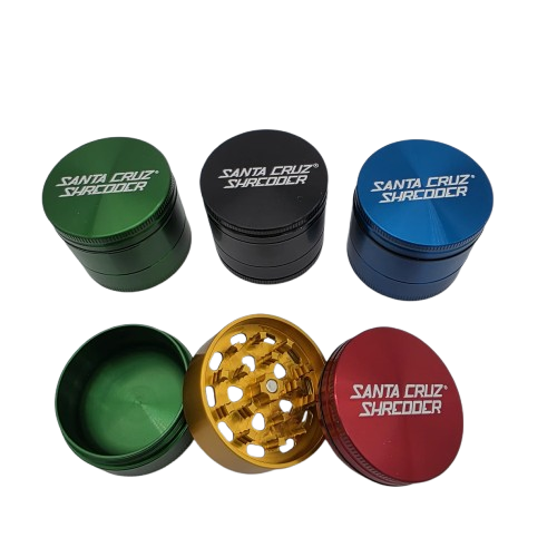 Medium 3-piece Santa Cruz grinder with durable build, sharp teeth, and smooth grinding performance for efficiently processing herbs and materials.