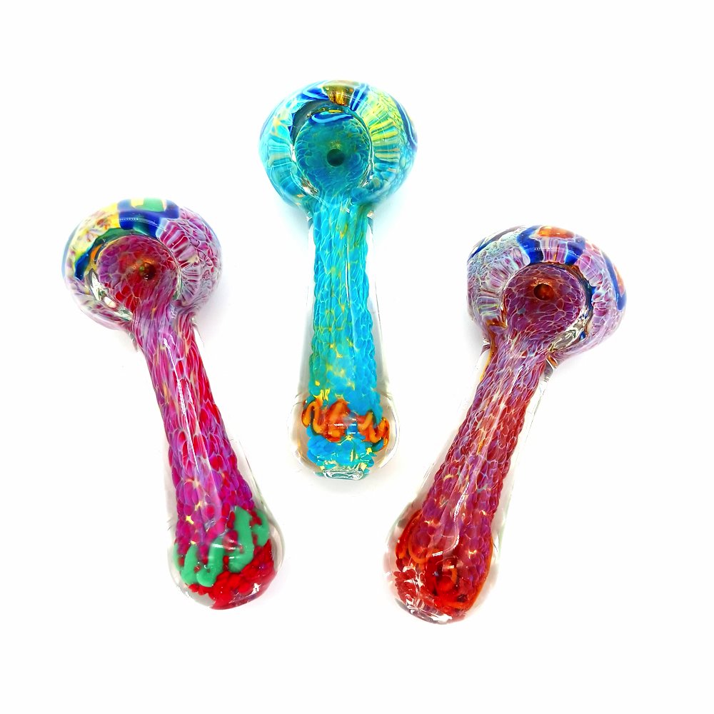 3'' Confetti Color Glass Hand Pipe