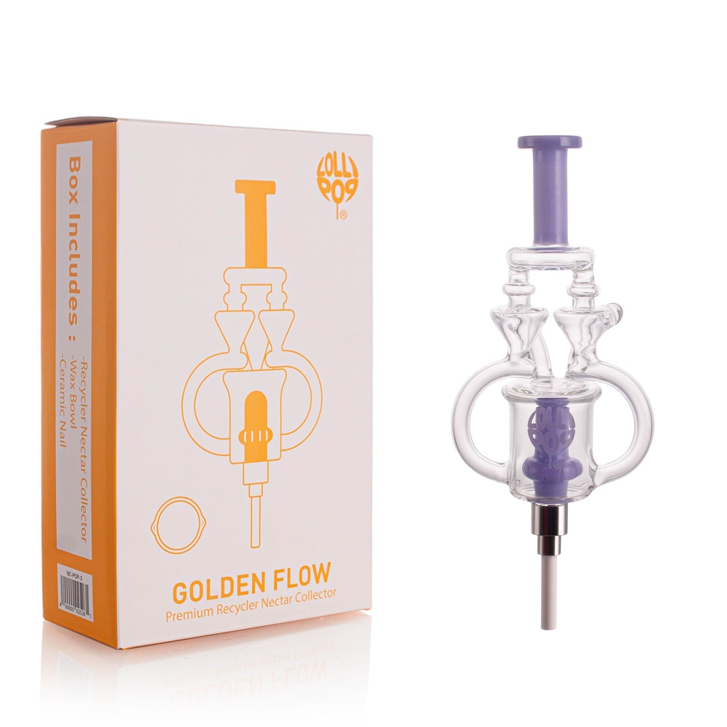 Golden Flow Premium Recycler Lollipop Straw Kit