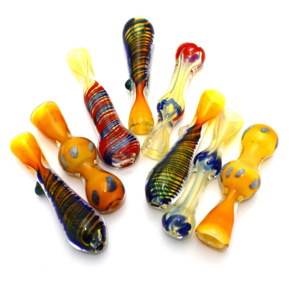 3'' Mixed And Match Heavy Duty Multi Color Chillum 100 Pcs Per Bundle