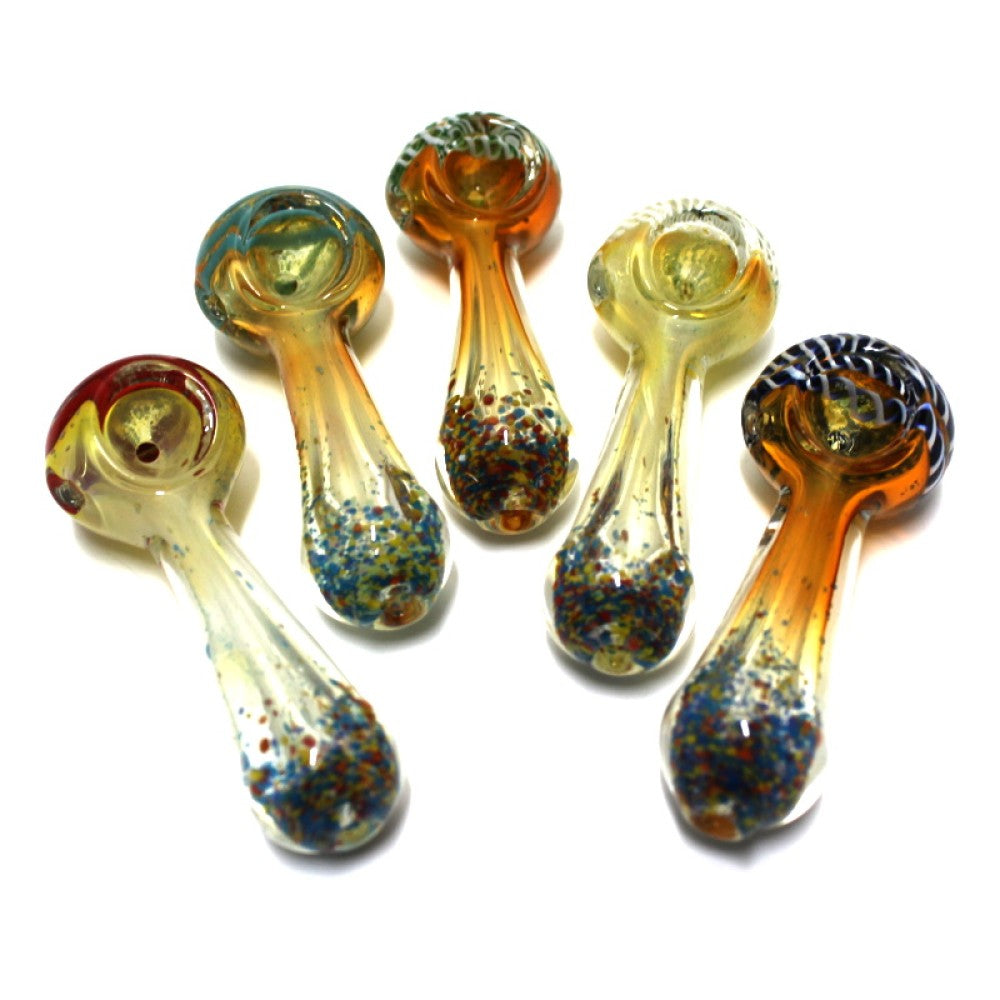 3'' Swirl Color Head Glass Hand Pipe