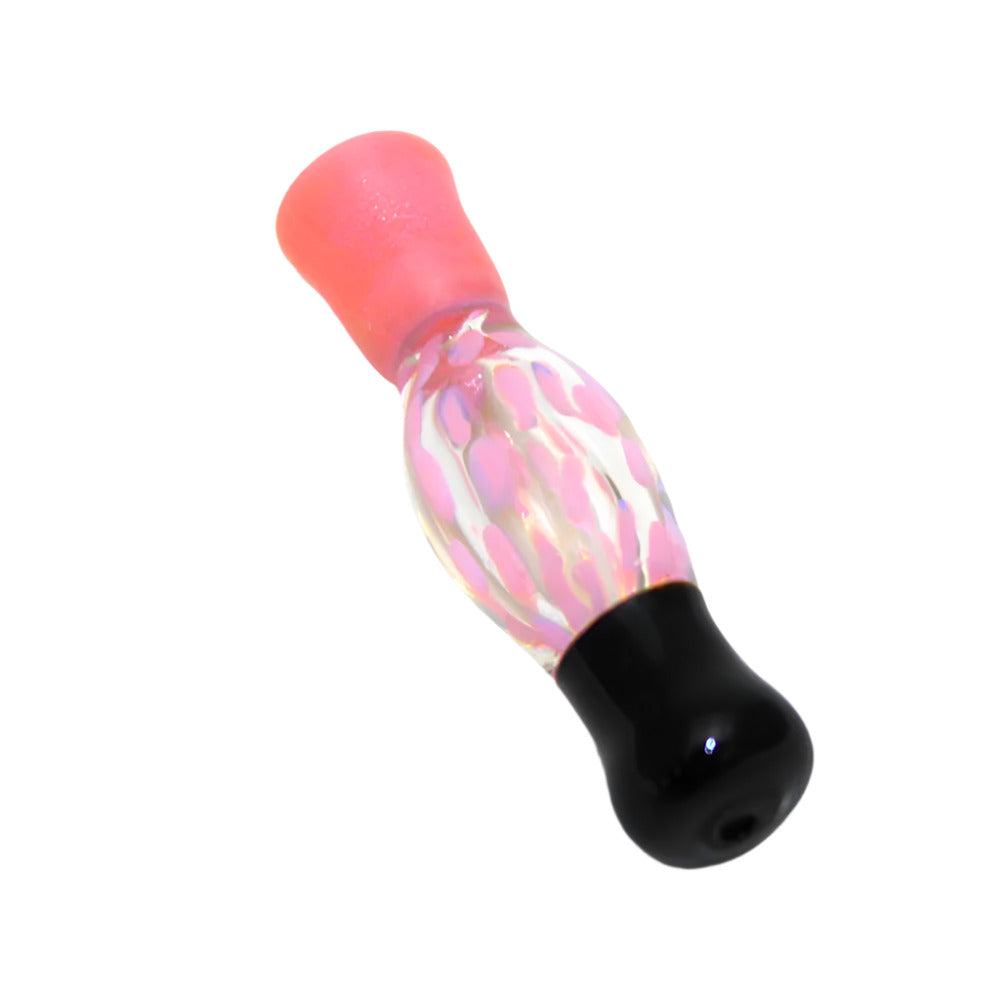 3-inch tube color chillum with bubble art design