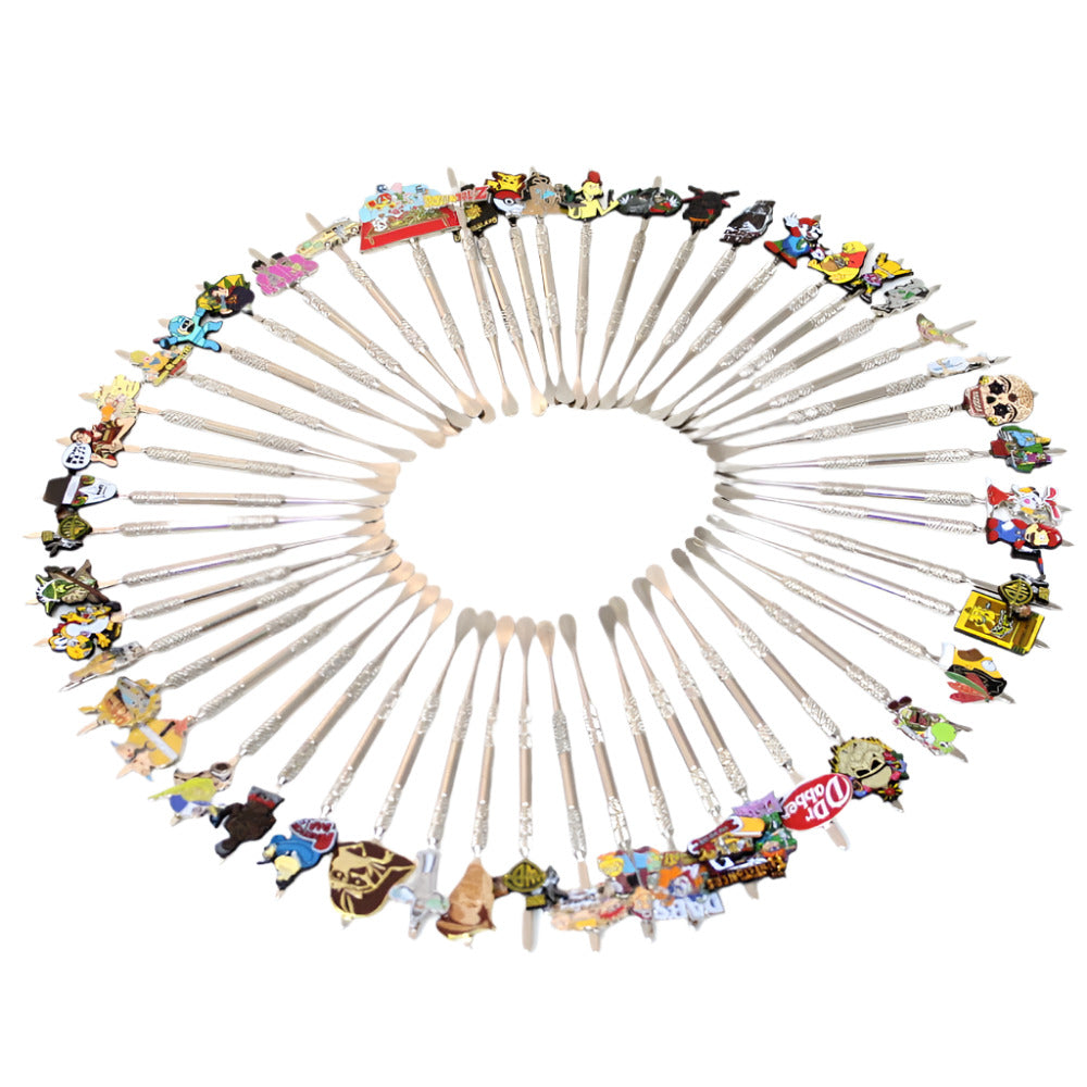 "4.5'' fancy metal dab tool for precise concentrate handling."