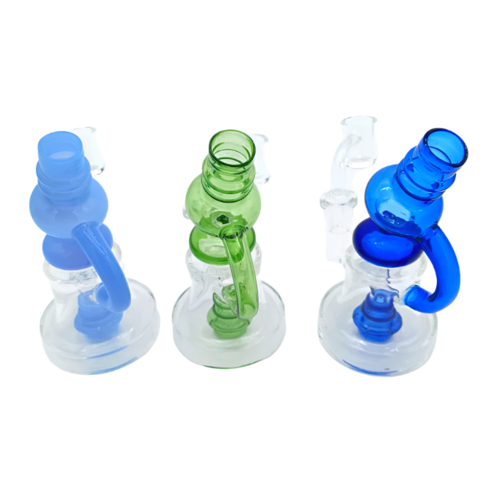 5.5 Fancy Design  Dab Rig Water With 14 MM Male Handle Bowl