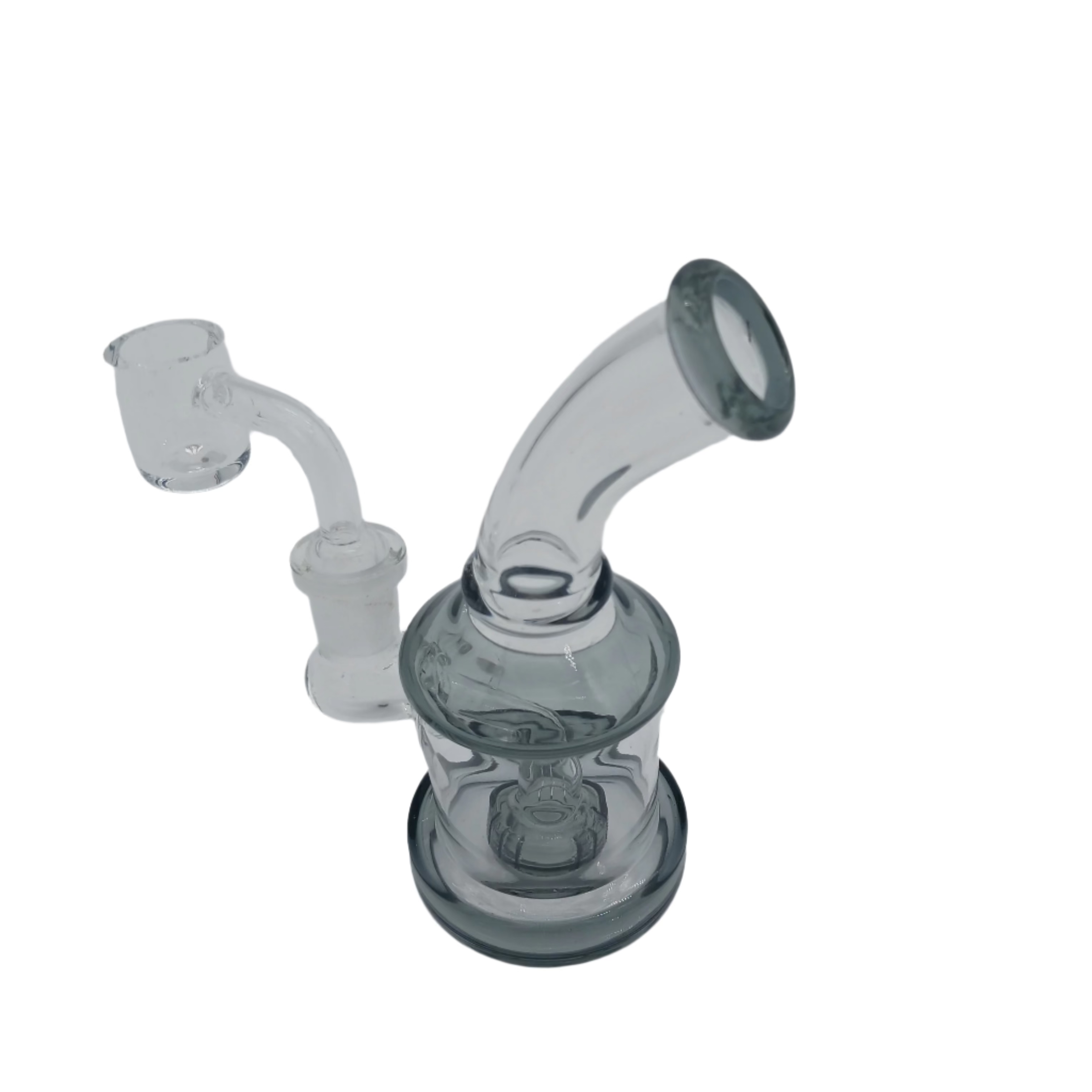 5" Colorful Tube  Dab Rig Water Pipe with 14mm Male Banger