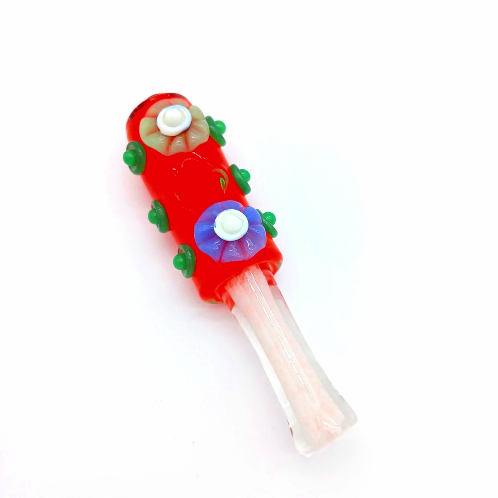 5'' Art Color Roller Design Heavy Duty Glass Hand Pipe