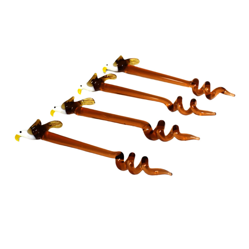 5-Inch Bird Design Glass Dab Tool for Dabbing Concentrates