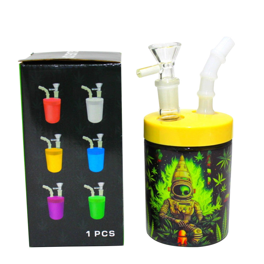 5"Glass Cup Decal Design Water Pipe  G-G