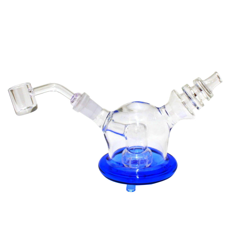 5" Stand Dab Rig Water Pipe With 14mm Male Banger