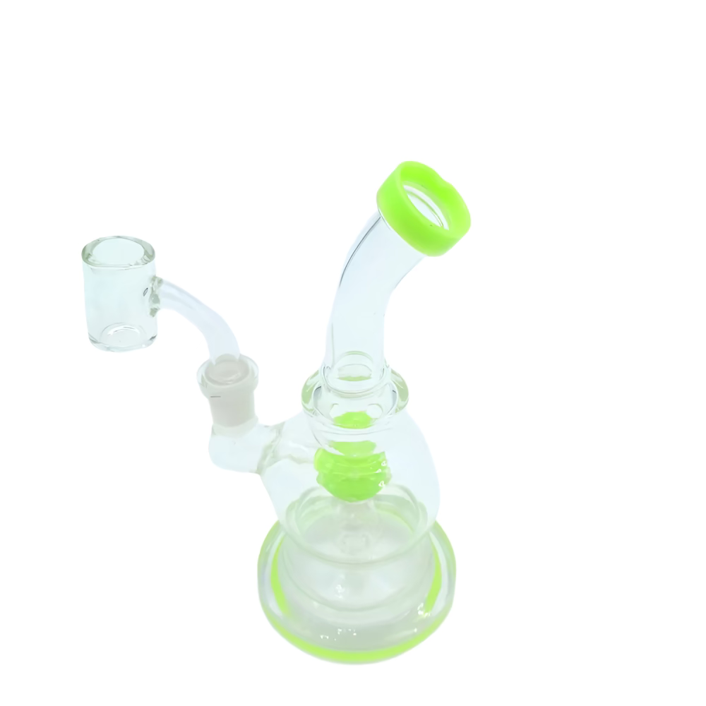 6.5'' Fancy Globe Design Dab Rig Water Pipe With 14 MM Male Banger