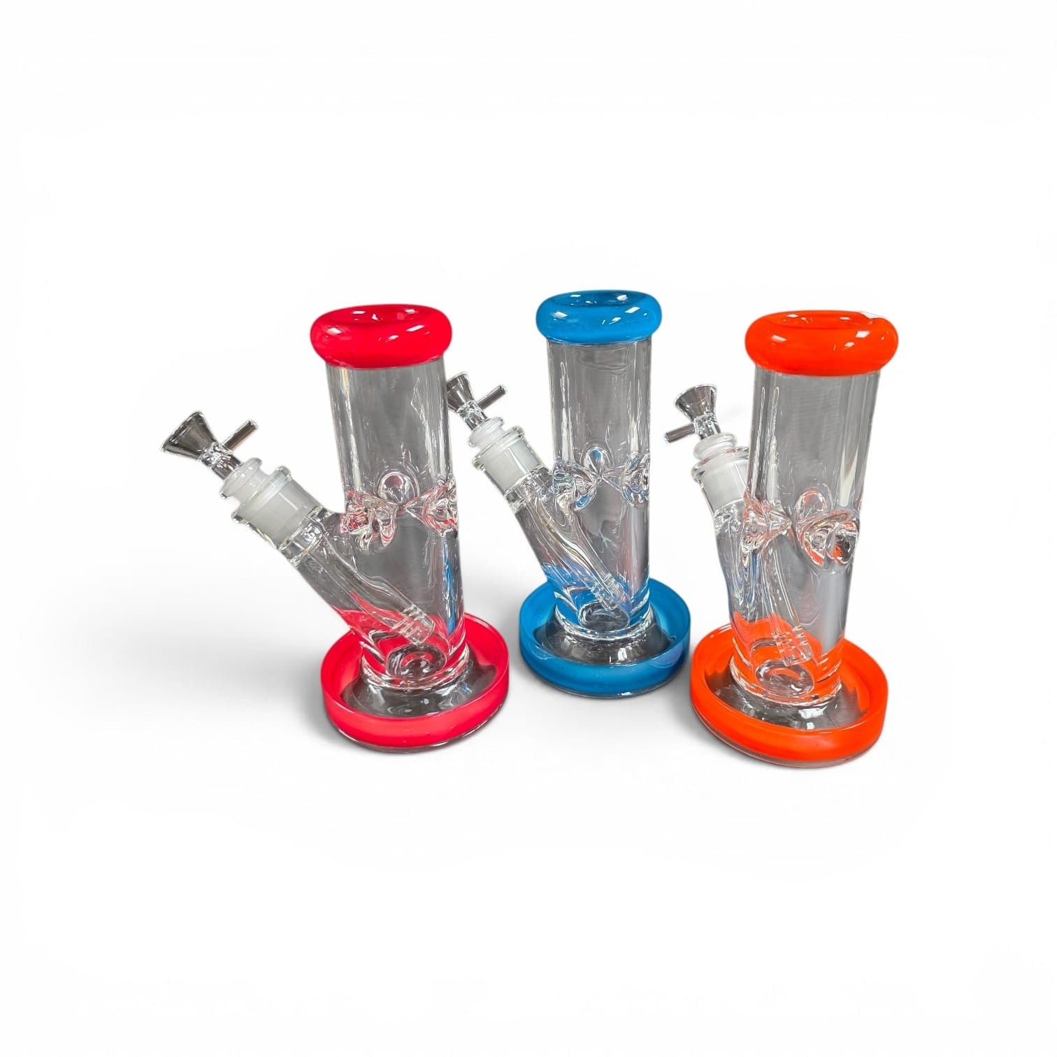 8" 9MM Tube Color Straight Water Pipe G-G