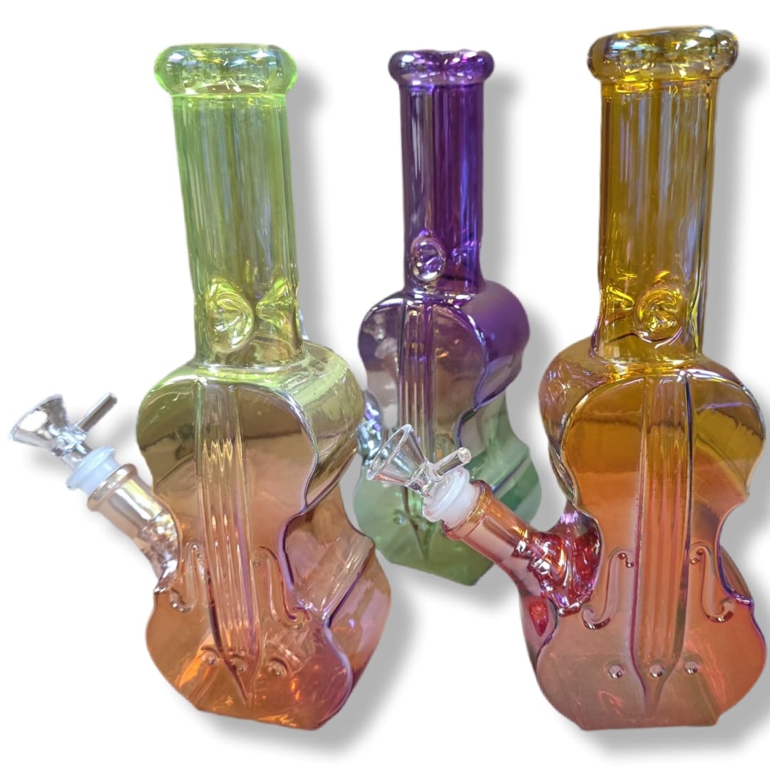 10" Guitar Shape Colourful Water Pipe G-G