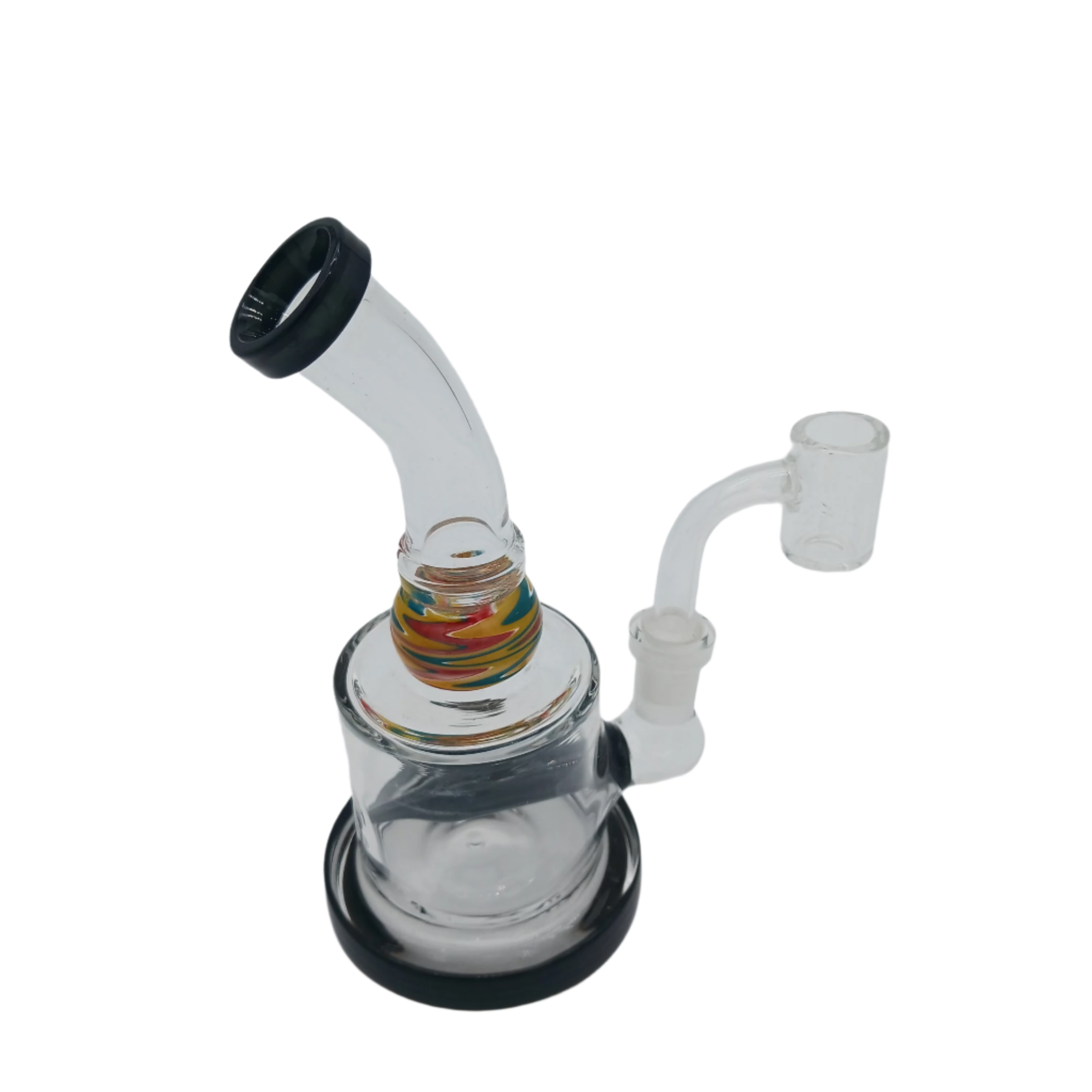 6" Color Tube Water Pipe with 14mm Male Banger