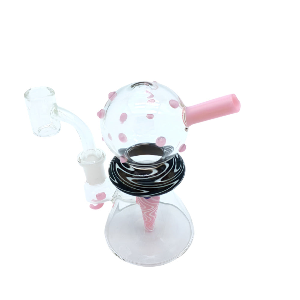 6" Fancy Design Colorful   Dab Rig with 14mm Banger