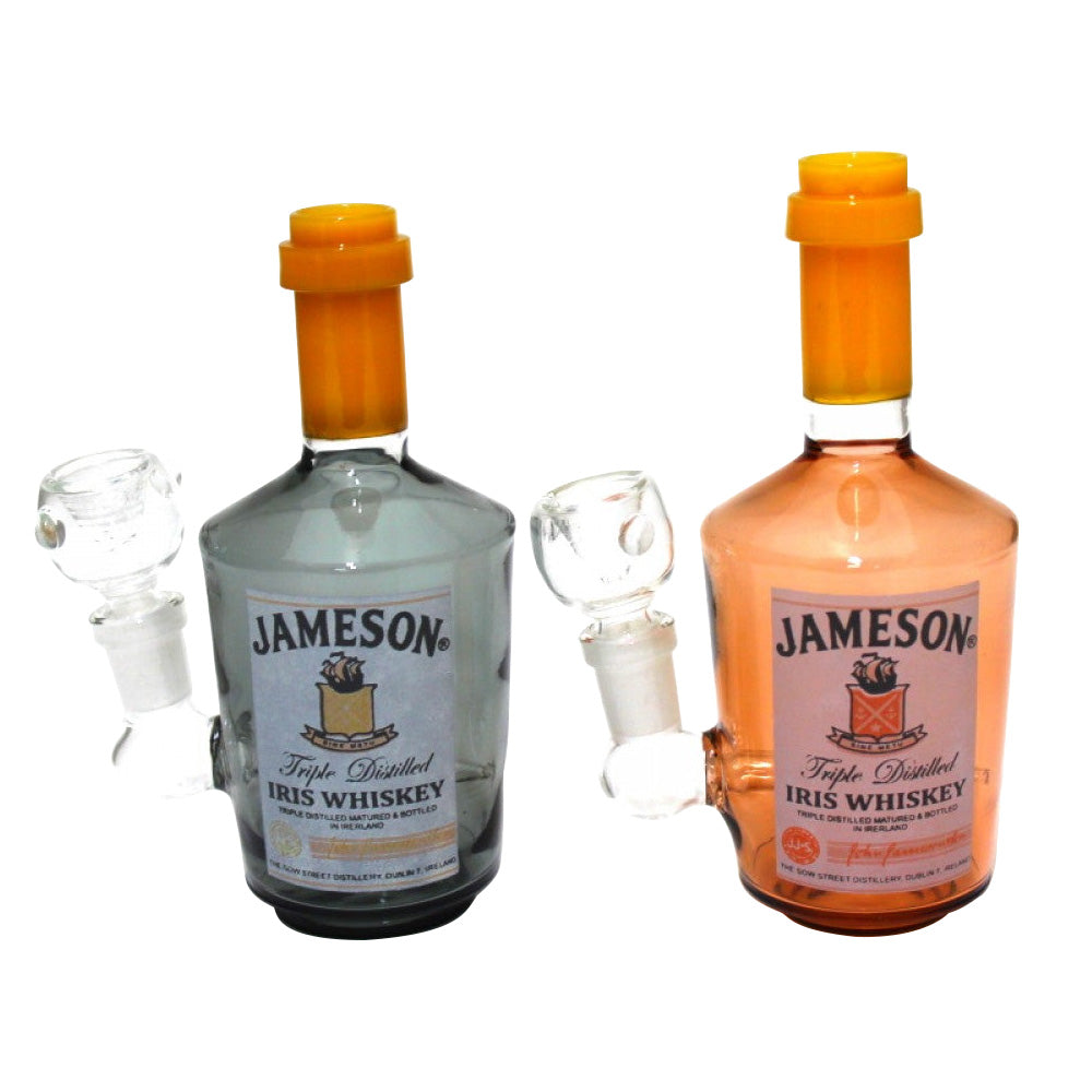6" Bottle Dab Rig Water Pipe With 14mm Male Banger