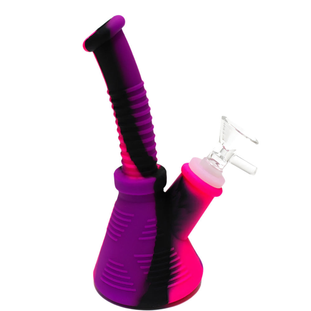 6" Silicone Multi Color Waterpipe