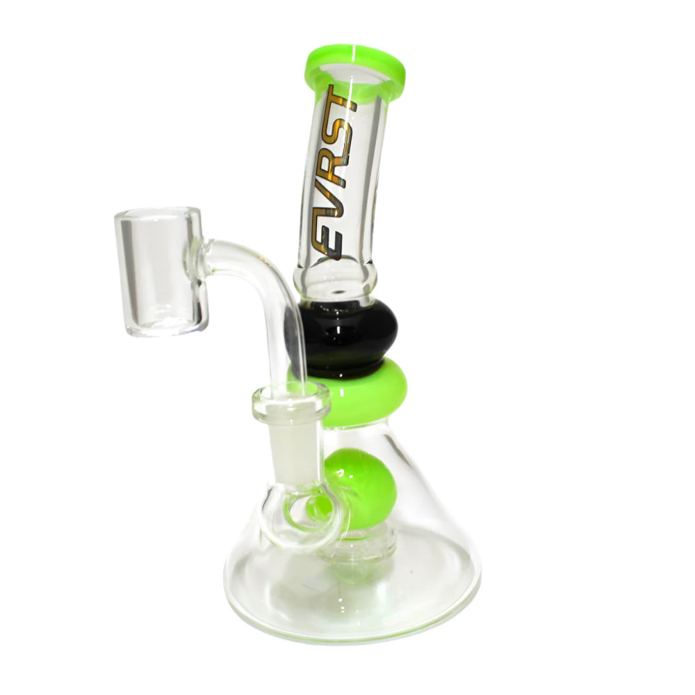 7'' EVRST Tube Color Dab Rig Water Pipe With 14 MM Male Banger