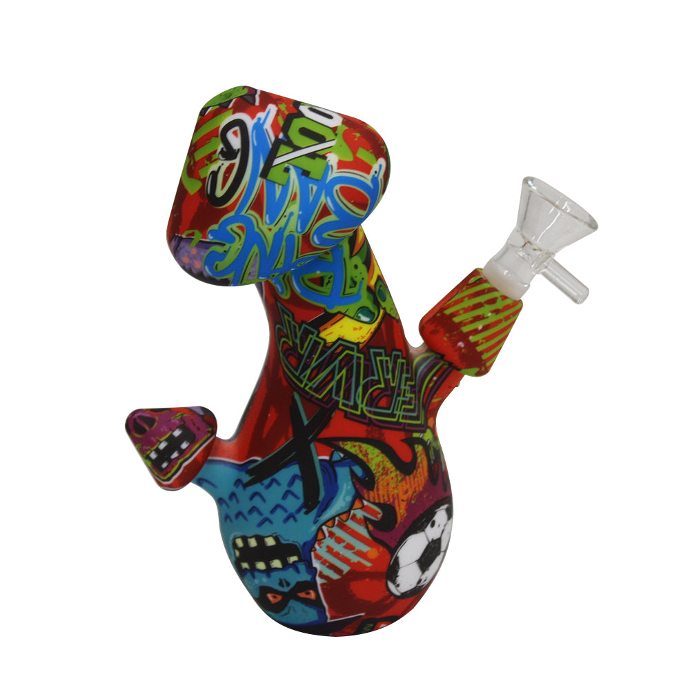 7'' Silicone Mushroom Shaped Color Water Pipe