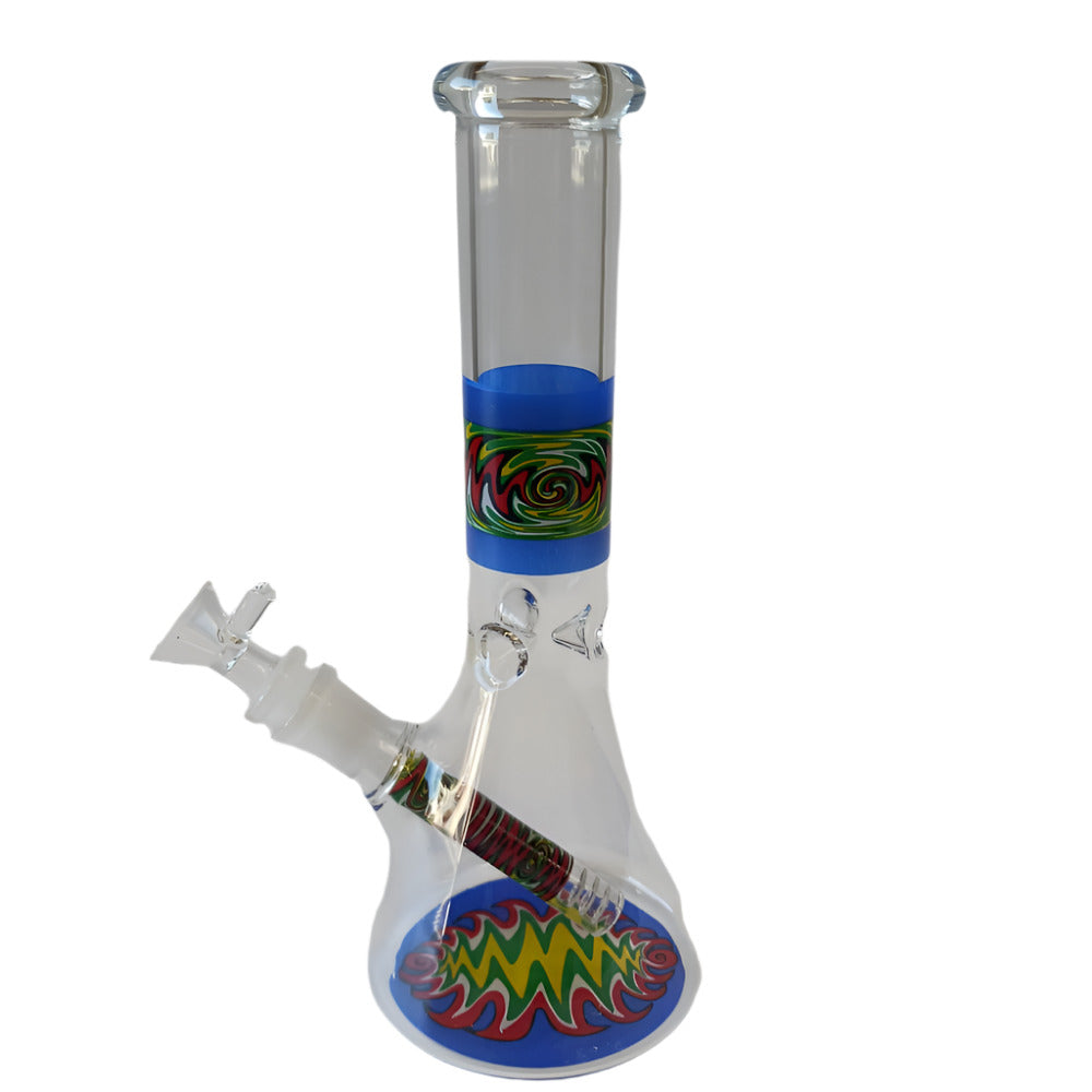 8" Big Base Color Beaker  Water Pipe g-g