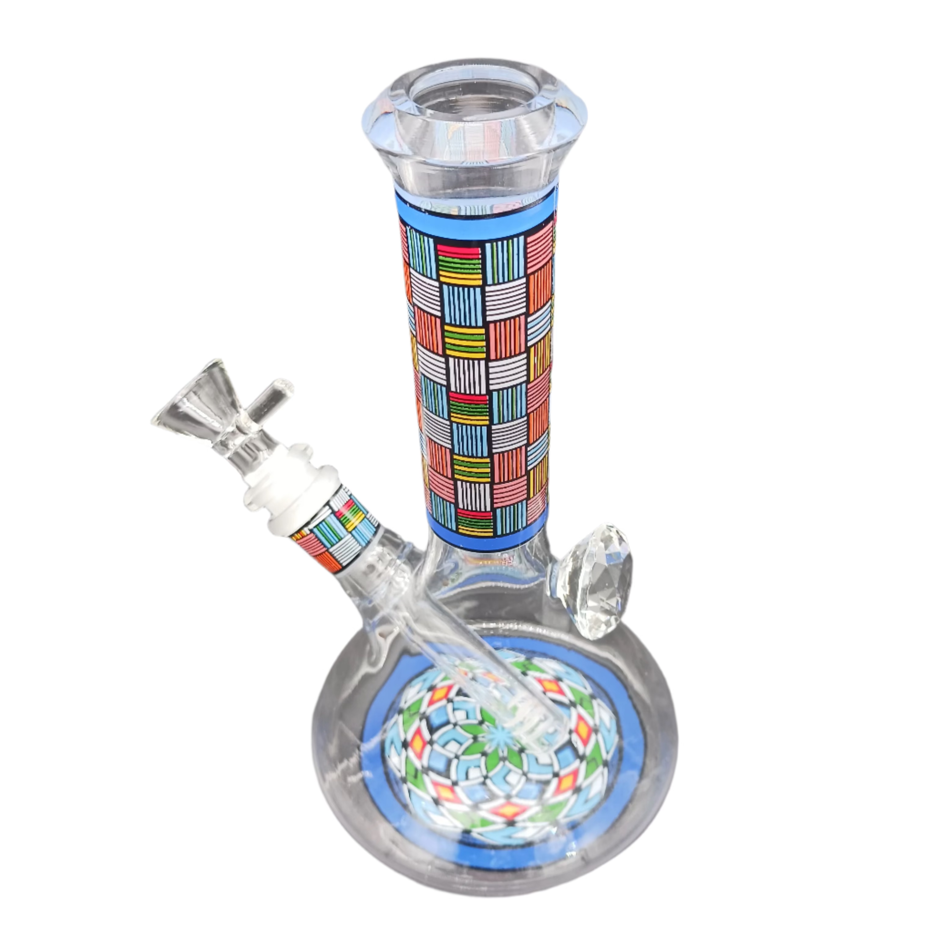 8" Big Base Color Beaker  Water Pipe g-g