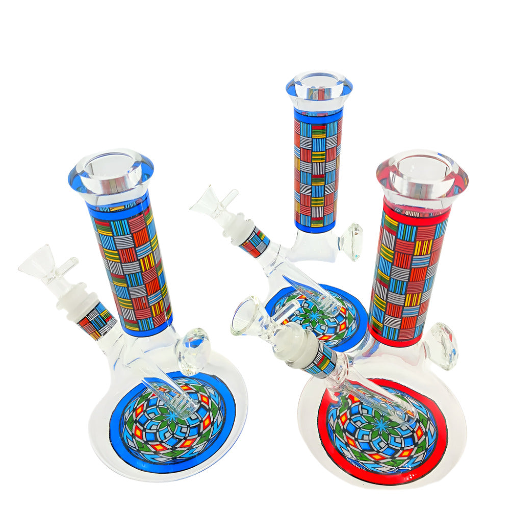 8" Big Base Color Beaker  Water Pipe g-g