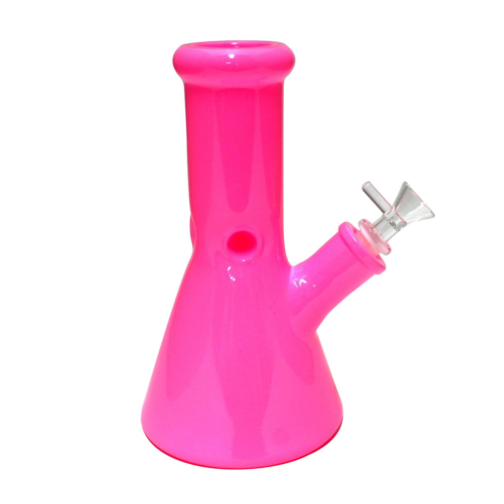 8" 9MM Solid Color Beaker Water Pipe G-G
