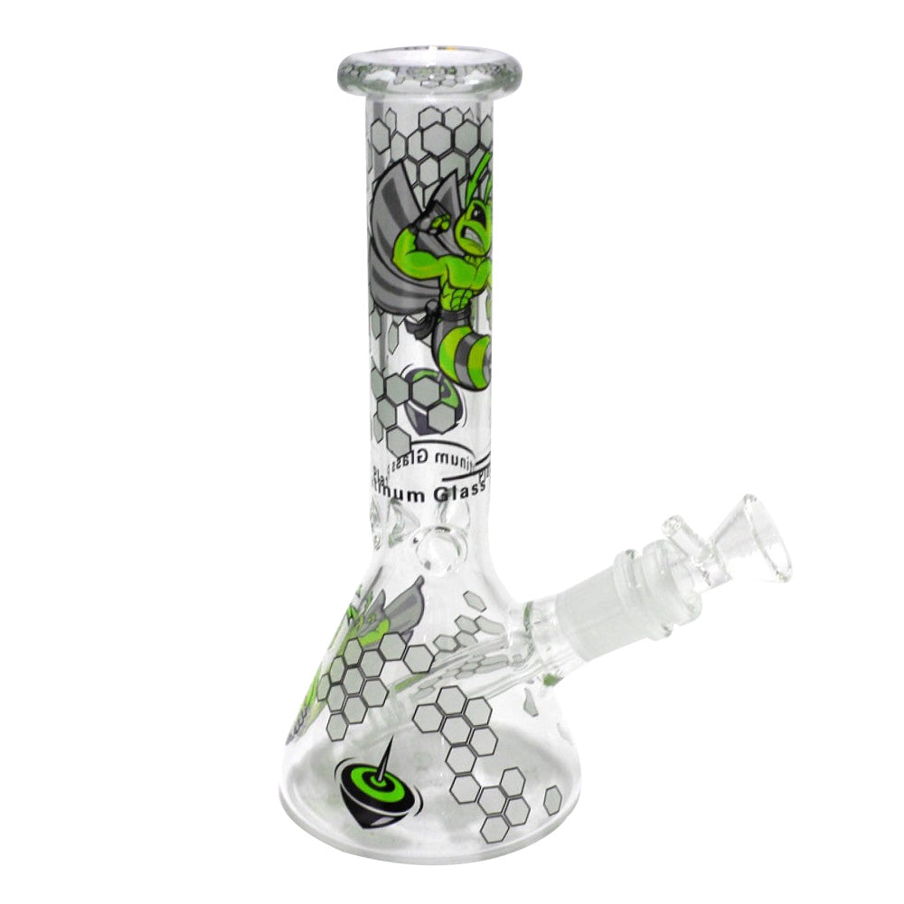 8'' Beaker Base Glow in The Dark Water Pipe G-G