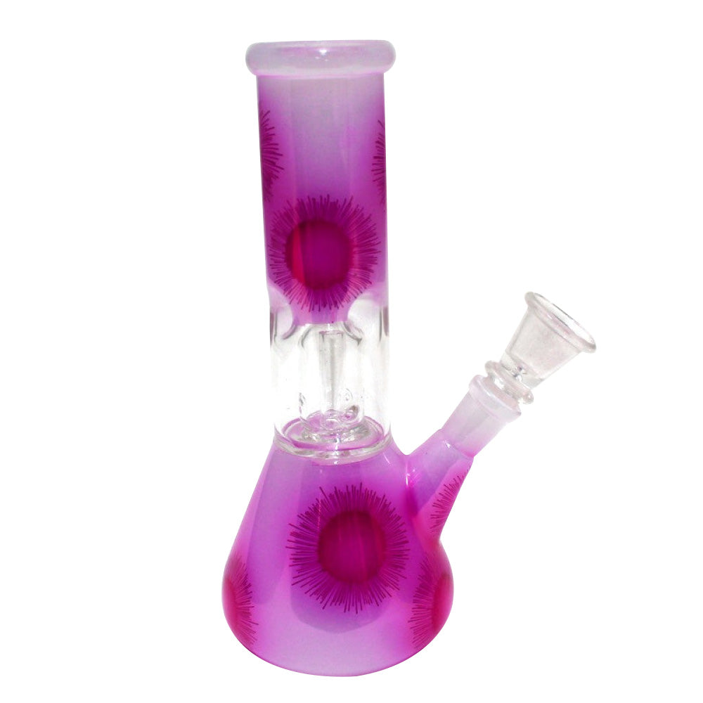 8" Beaker With Dome Percolator Single Side Bowl Water Pipe