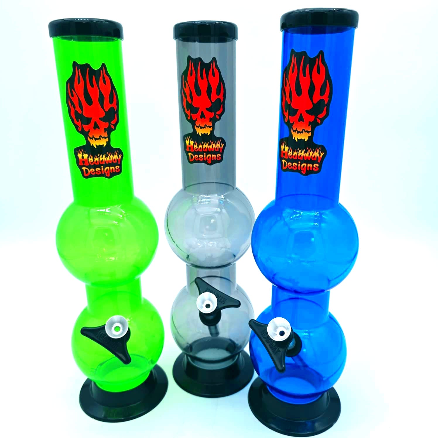 14'' Headway Designs Double Bubble Acrylic Water Pipe