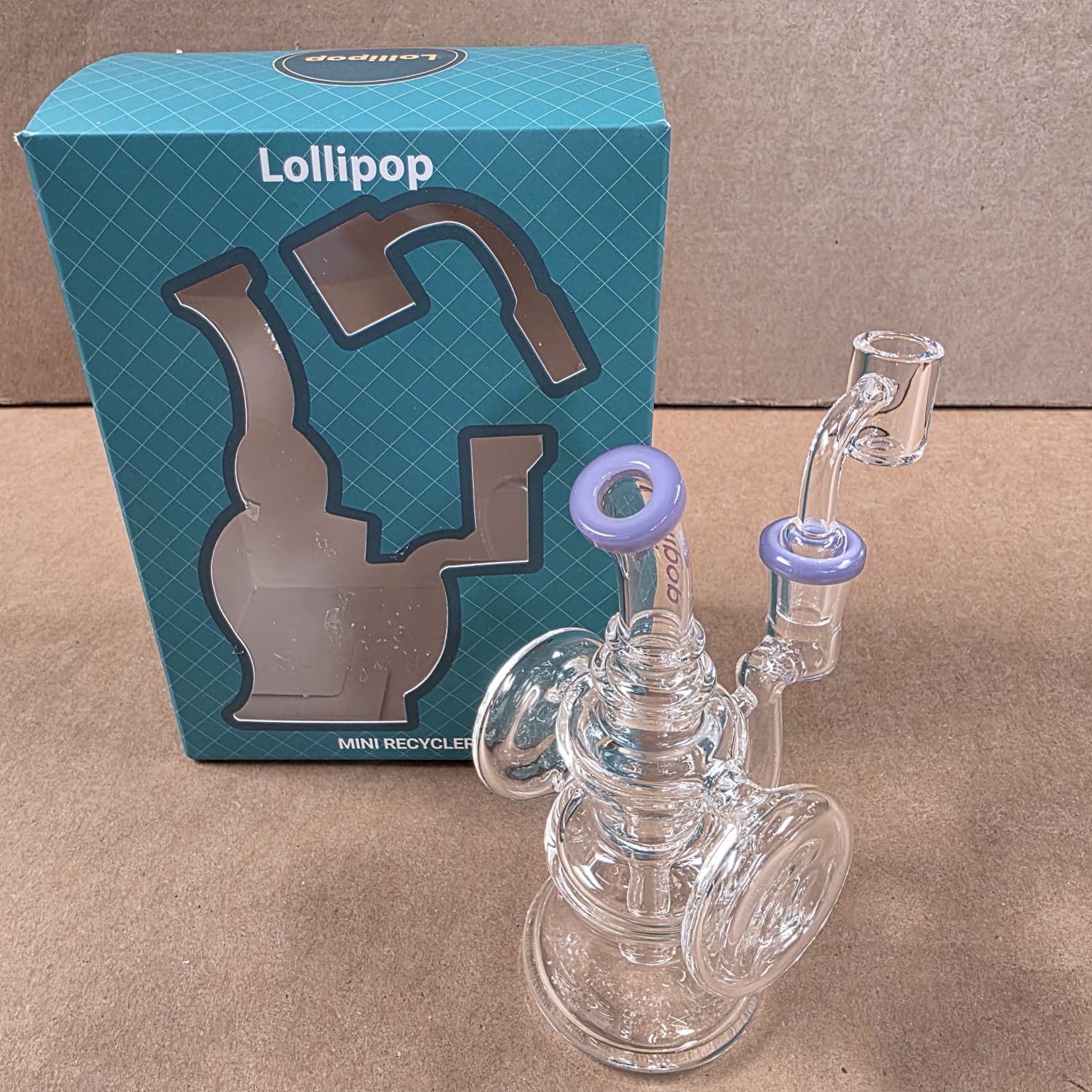 5" Lollipop Mini Recycler With Banger