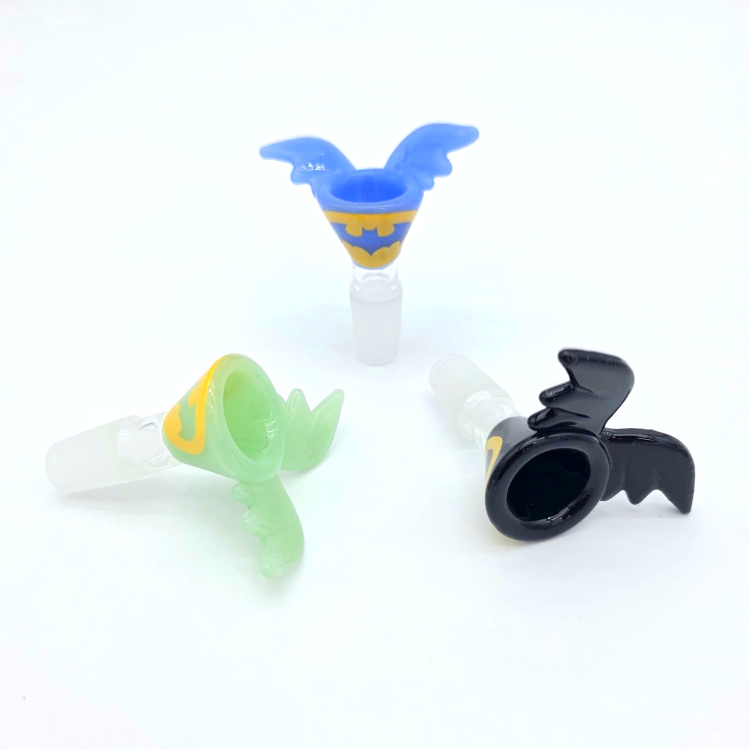 Fancy Wings Glass Bowl 14MM Male 12Pcs Pack