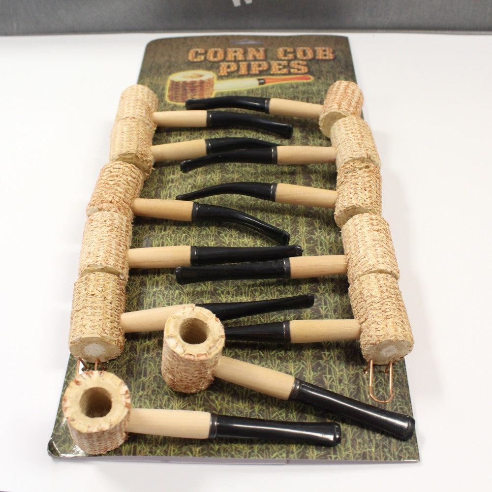 Corn cob smoking pipes set of 12 per pack