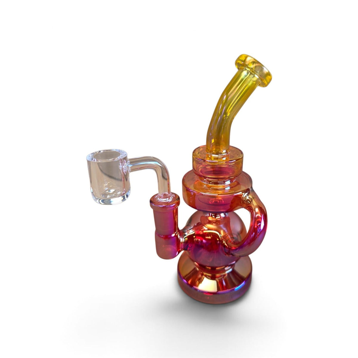 6.5'' Colorful Dab Rig Water Pipe With 14 MM Male Banger