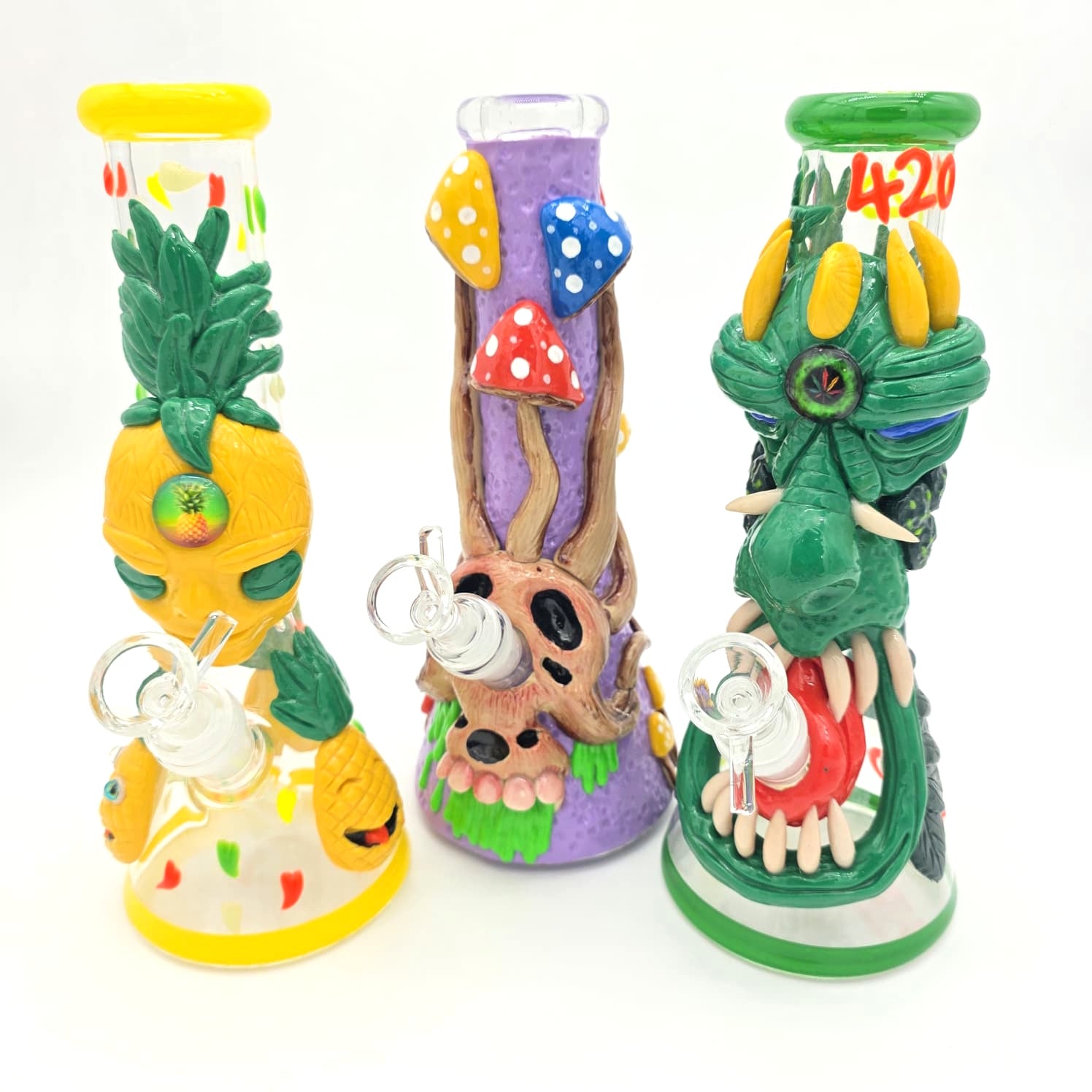 Glow in The Dark Art Design Water Pipe