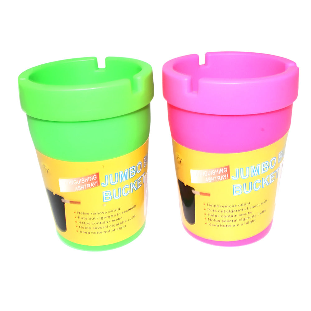 GS3094 / Neon Color Butt Bucket Car Ashtray 6 Per Display
