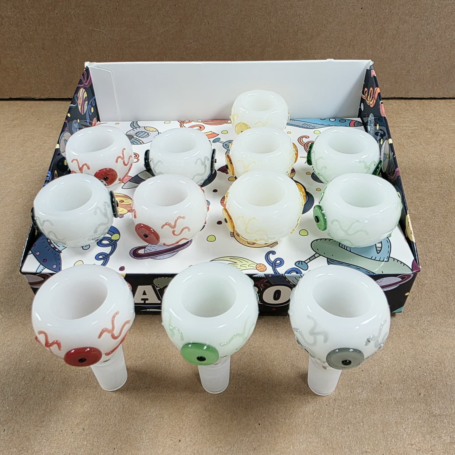 Fancy Glass Bowl 14mm Male 12pcs