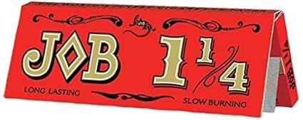 JOB Orange 1-1/4" Rolling Papers 100Pcs/Box