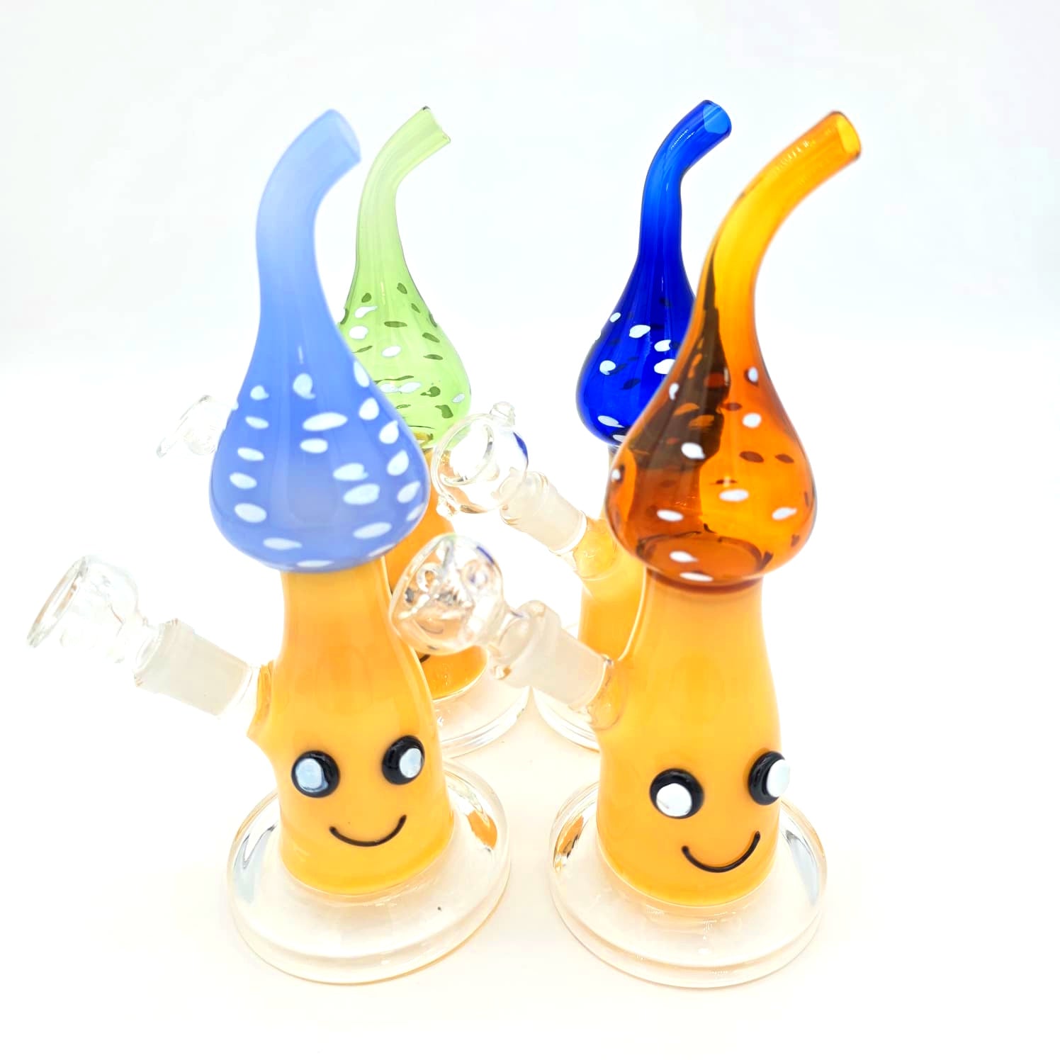 Funny Character Design Dab Rig Water Pipe With 14 MM Male Glass On Glass Bowl