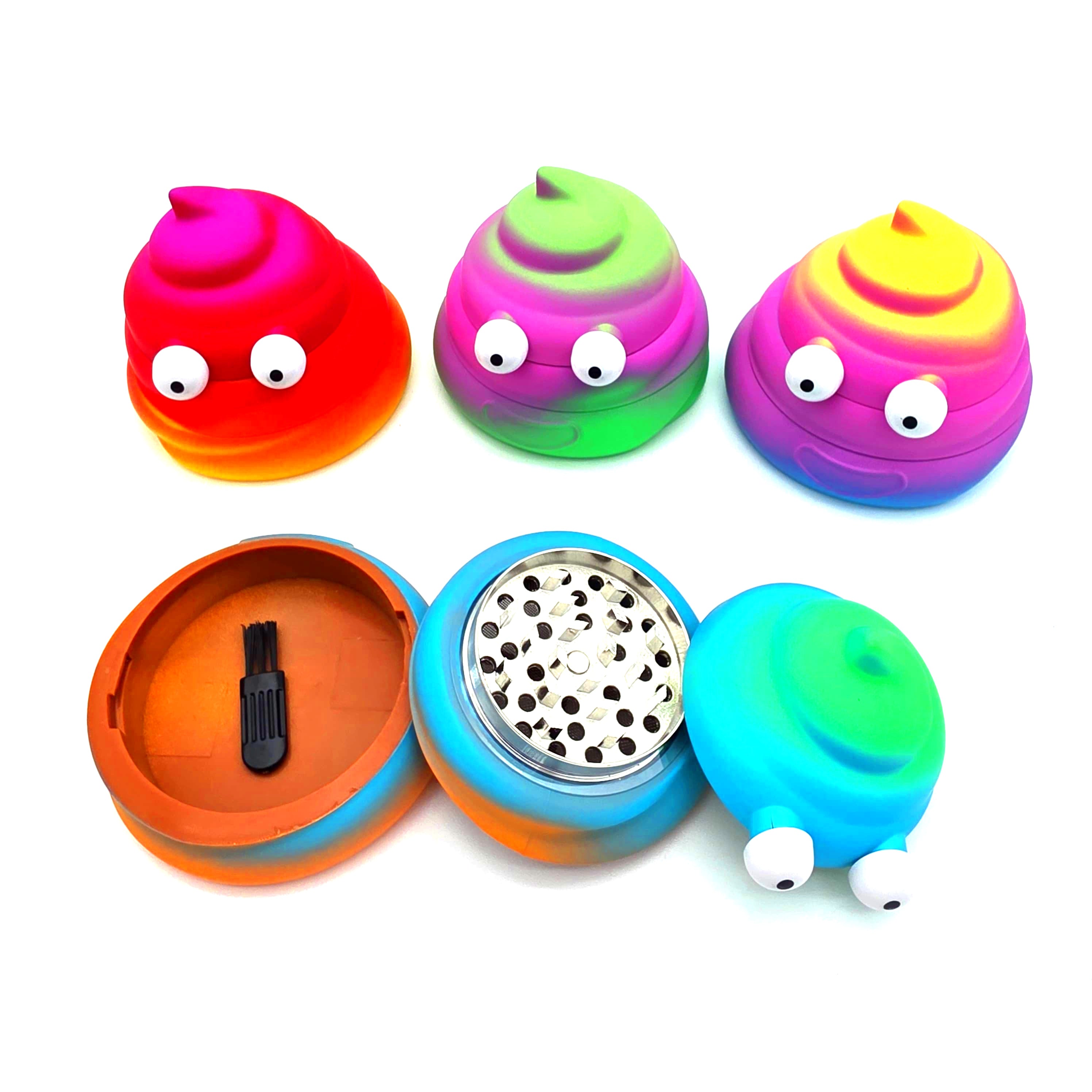 3 Part New Design Eye Plastic  Grinder Large Size