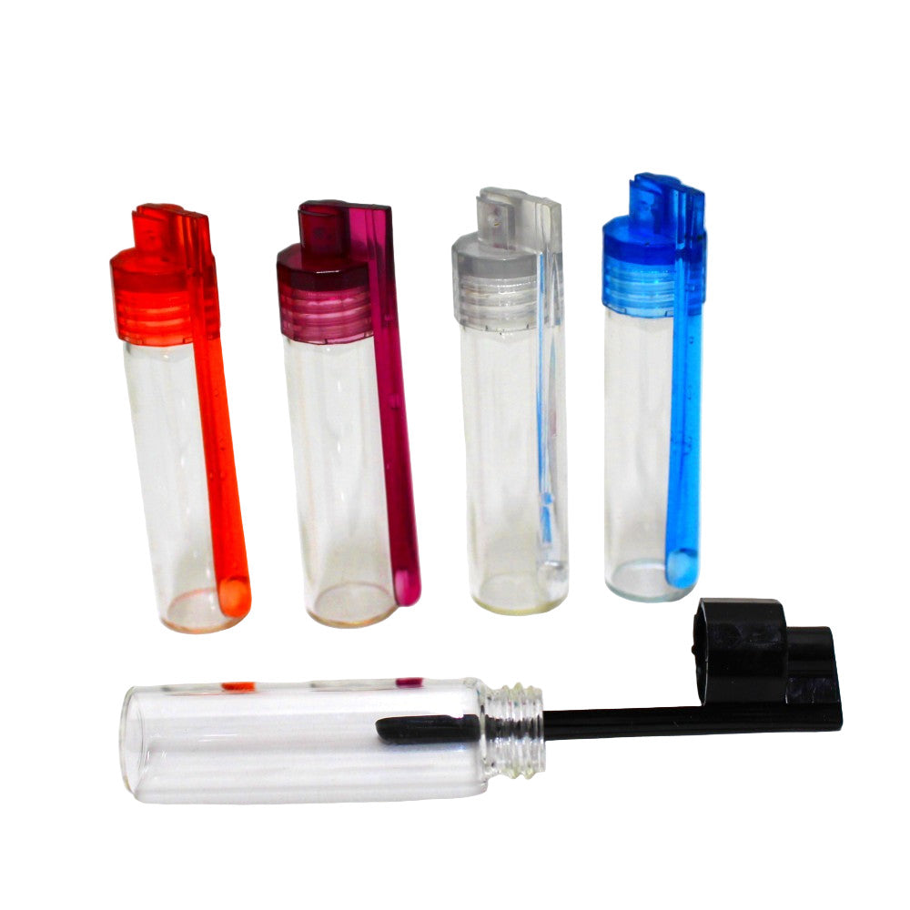 Twist-top large plastic snuff bullet for mess-free use