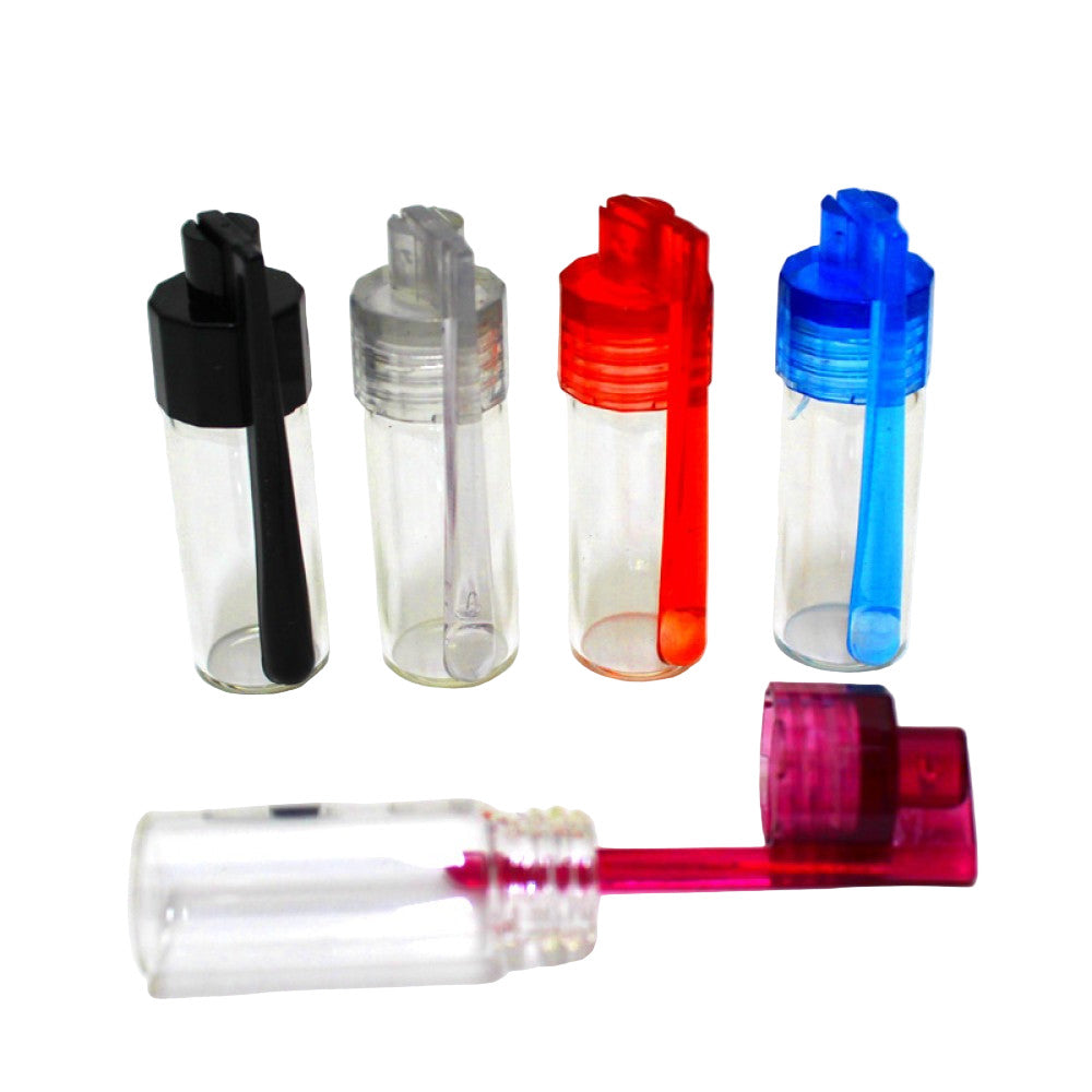 Medium plastic snuff bullet with twist dispenser