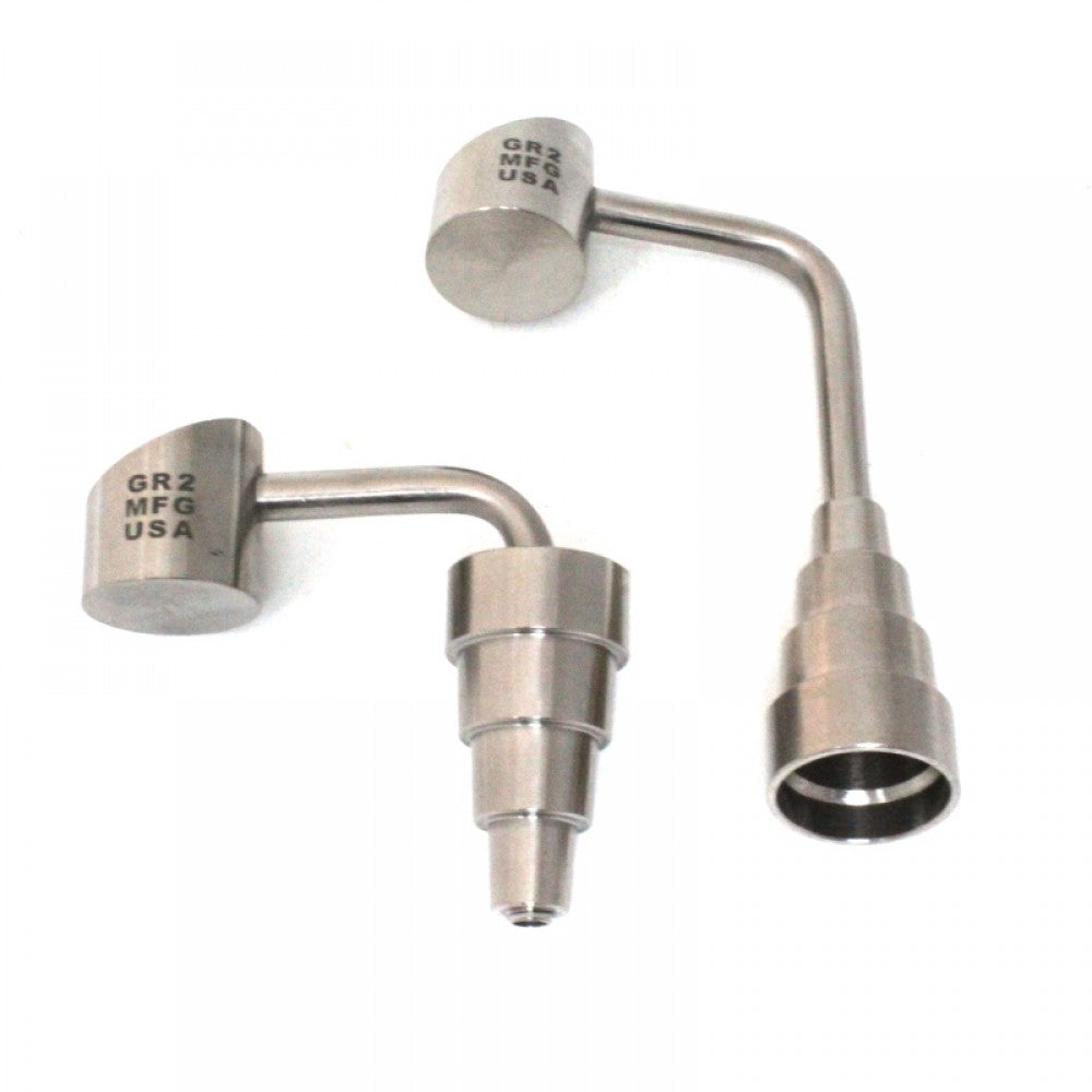 Titanium 6-in-1 Nail with Banger – Multi-Size (10mm, 14mm, 18mm) for Dabbing Rigs