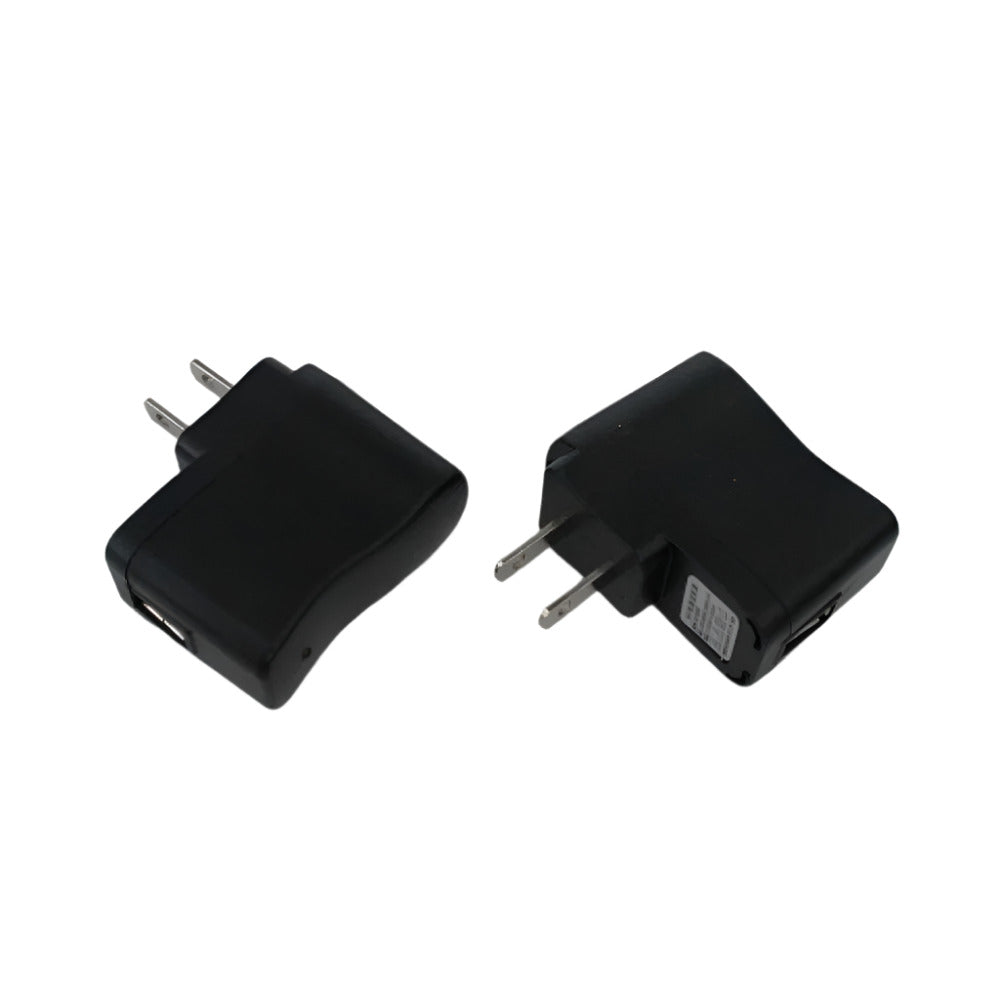 Black wall charger port for USB or electronic device charging